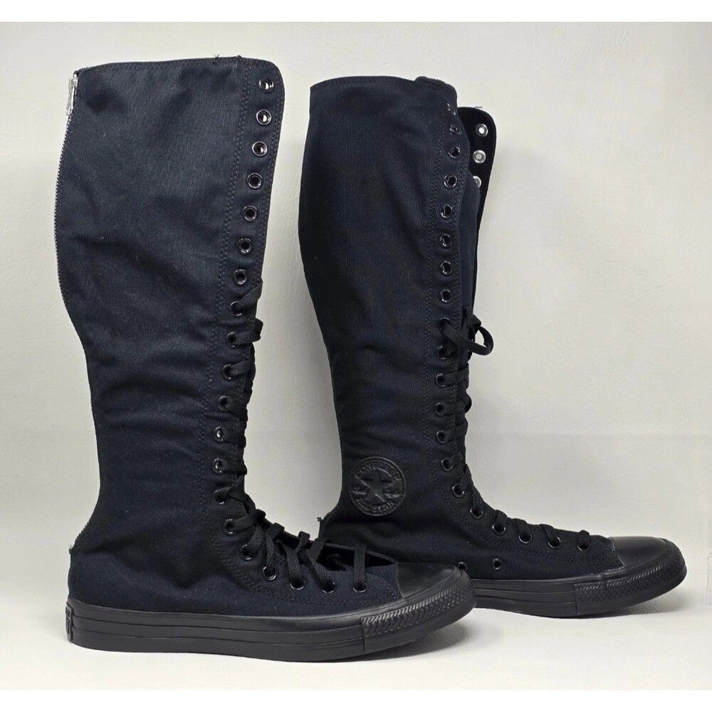 New Converse Chuck Taylor All Star XX-Hi Black Knee High Shoes Women's 9 A12325C